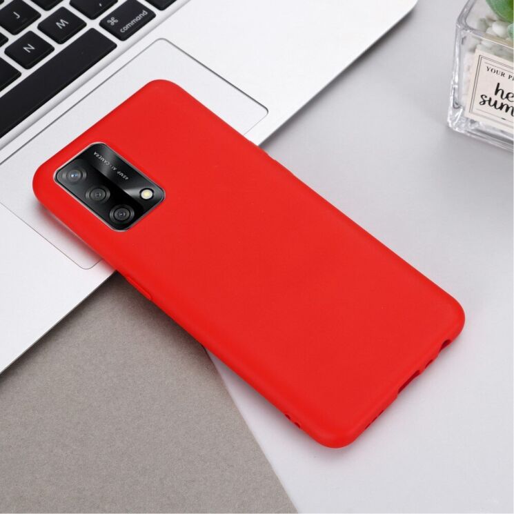 Защитный чехол Deexe Silicone Case для OPPO A74 - Red: фото 3 из 7
