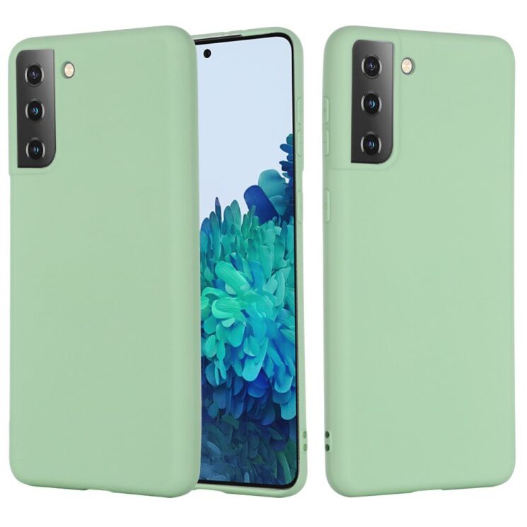 Защитный чехол Deexe Silicone Case для Samsung Galaxy S21 Plus - Green: фото 1 из 6