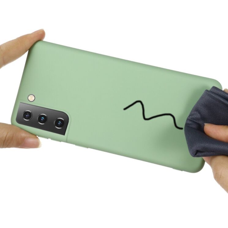 Защитный чехол Deexe Silicone Case для Samsung Galaxy S21 Plus - Green: фото 4 из 6