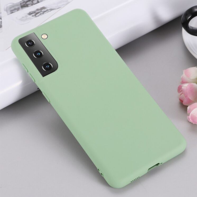 Защитный чехол Deexe Silicone Case для Samsung Galaxy S21 Plus - Green: фото 6 из 6