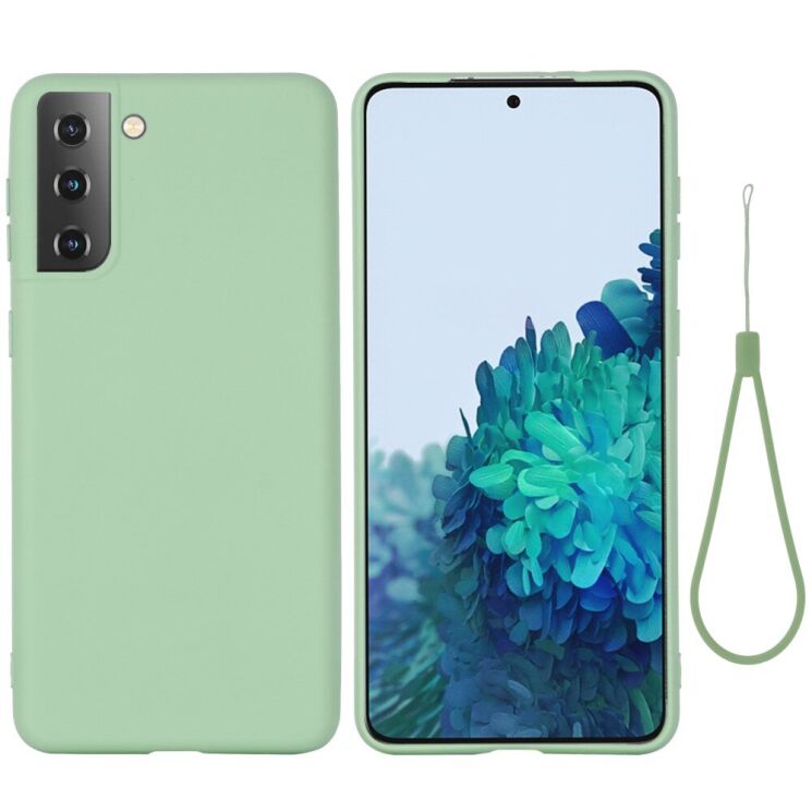 Защитный чехол Deexe Silicone Case для Samsung Galaxy S21 Plus - Green: фото 2 из 6