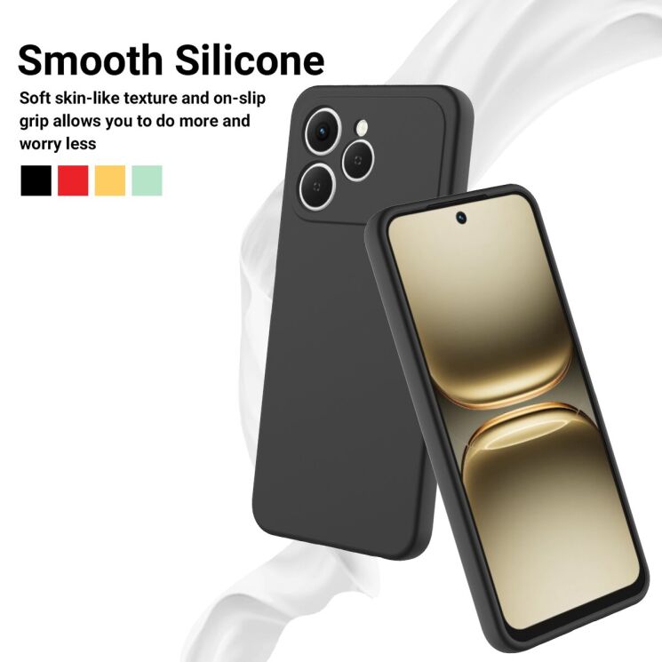 Силиконовый (TPU) чехол Deexe Silicone Case для TECNO Spark 40 - Black: фото 3 из 8