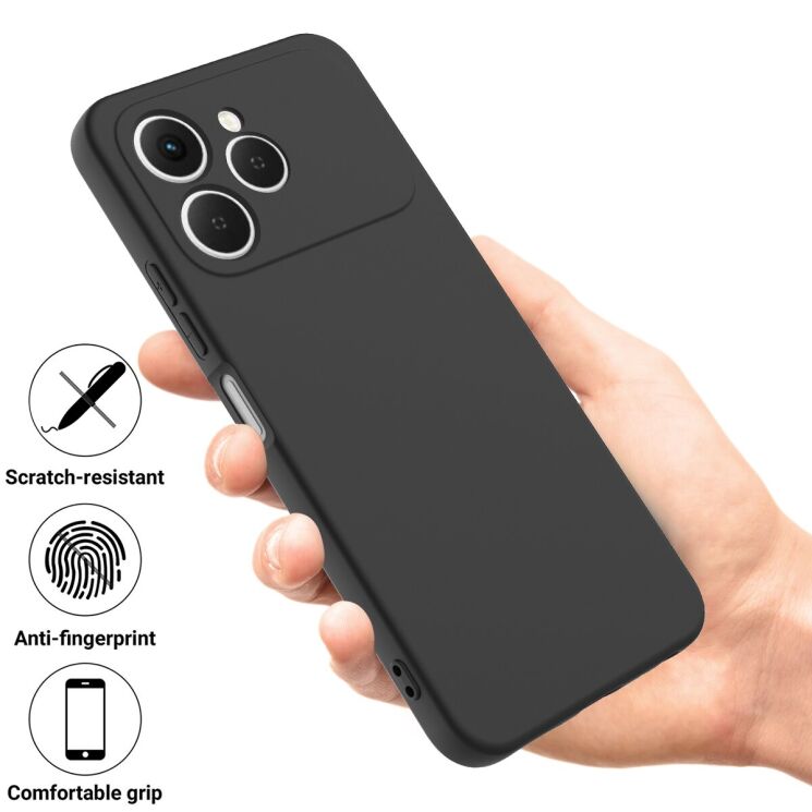 Силиконовый (TPU) чехол Deexe Silicone Case для TECNO Spark 40 - Black: фото 2 из 8