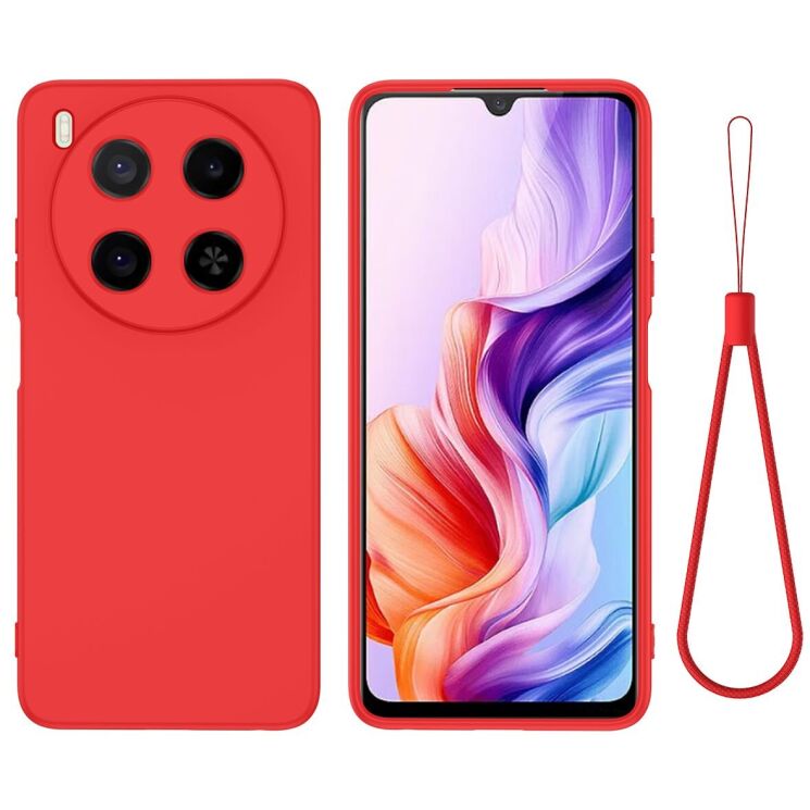Силиконовый (TPU) чехол Deexe Silicone Case для ZTE Blade V70 Max - Red: фото 1 из 9
