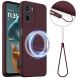Захисний чохол Deexe Silicone Case with MagSafe для Motorola Moto G05 / Moto E15 - Wine Red (372737WR). Фото 1 з 8