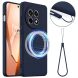 Защитный чехол Deexe Silicone Case with MagSafe для OnePlus 13R / Ace 5 / Ace 5 Pro - Dark Blue (373746DB). Фото 1 из 8