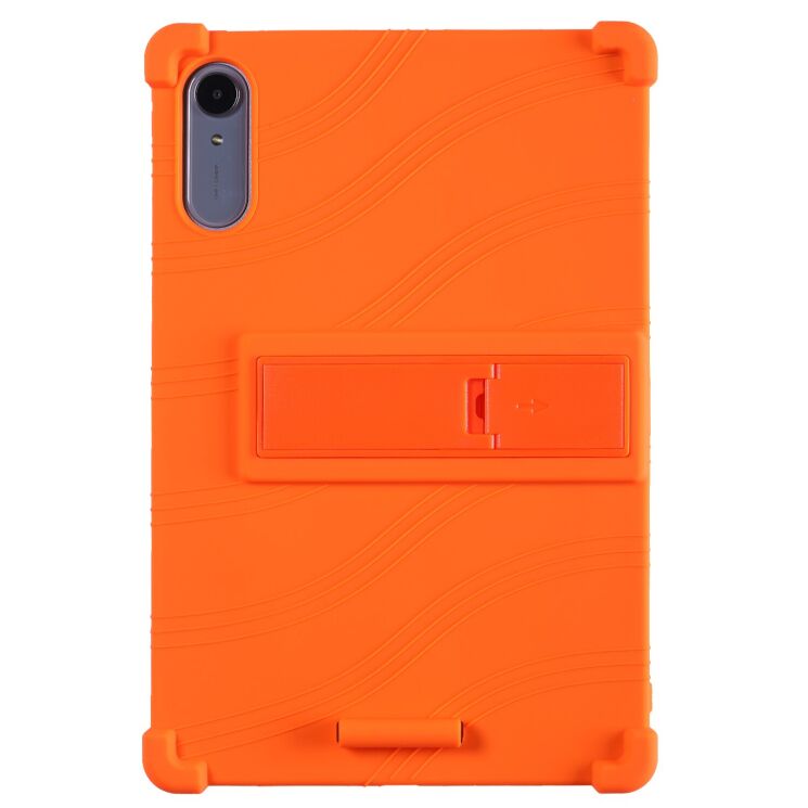 Захисний чохол Deexe Silicone Kickstand для Lenovo Idea Tab Pro Gen 2 - Orange: фото 3 з 18