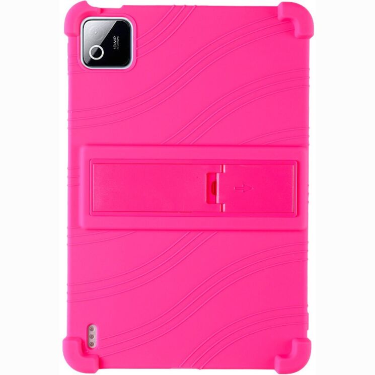 Захисний чохол Deexe Silicone Kickstand для Xiaomi Pad 8 / Pad 8 Pro - Rose: фото 3 з 8
