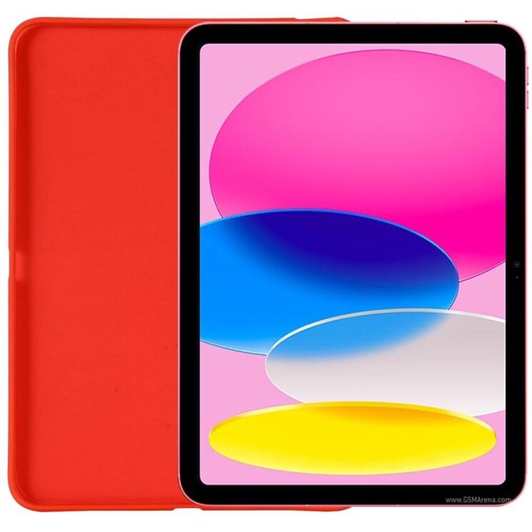 Защитный чехол Deexe Silicone Shell для Apple iPad 10.9 (2022) / iPad 11 (2025) - Red: фото 3 из 9