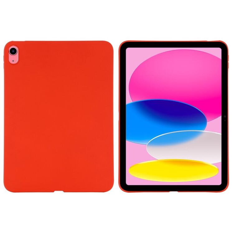 Защитный чехол Deexe Silicone Shell для Apple iPad 10.9 (2022) / iPad 11 (2025) - Red: фото 2 из 9