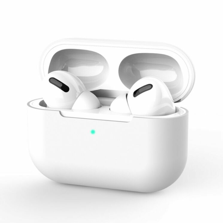 Защитный чехол Deexe Simple Style для Apple AirPods Pro - White: фото 1 из 10