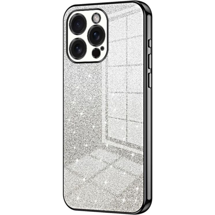 Защитный чехол Deexe Sparkles Cover для Apple iPhone 15 Pro Max - Black: фото 1 из 7