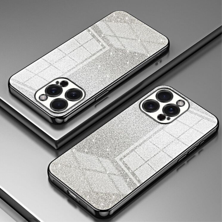 Защитный чехол Deexe Sparkles Cover для Apple iPhone 15 Pro Max - Black: фото 2 из 7