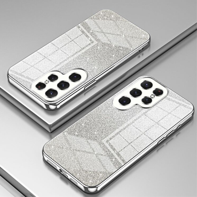 Защитный чехол Deexe Sparkles Cover для Samsung Galaxy S23 Ultra (S918) - Silver: фото 2 из 7