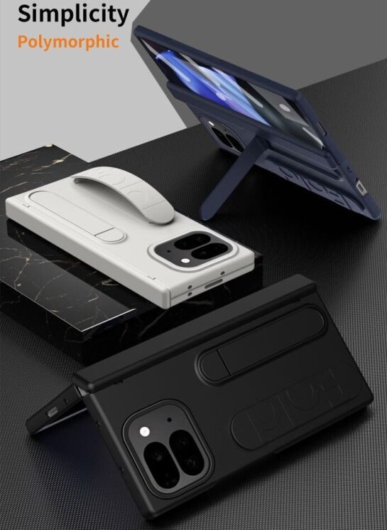 Защитный чехол Deexe Wristband Case для Google Pixel 9 Pro Fold - Grey: фото 11 из 13