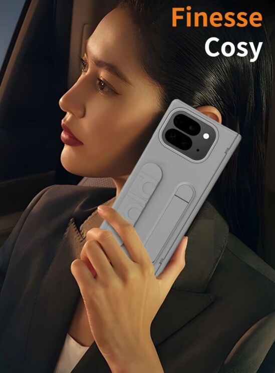 Защитный чехол Deexe Wristband Case для Google Pixel 9 Pro Fold - Grey: фото 13 из 13