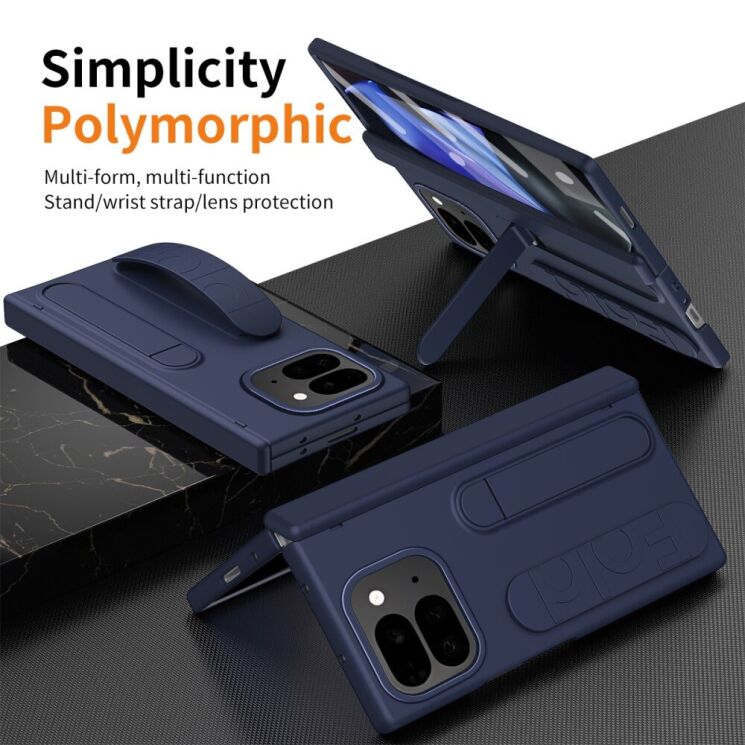 Защитный чехол Deexe Wristband Case для Google Pixel 9 Pro Fold - Grey: фото 7 из 13