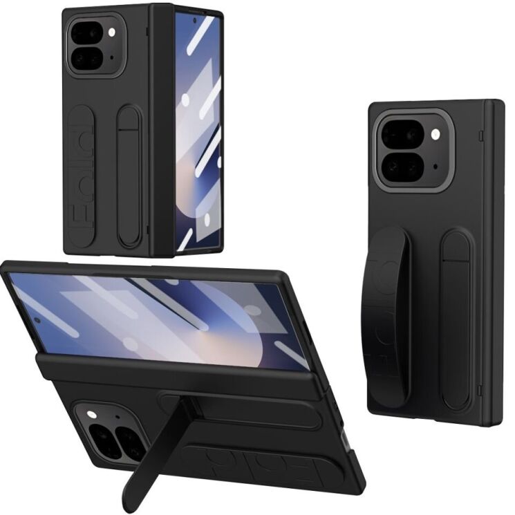 Защитный чехол Deexe Wristband Case для Google Pixel 9 Pro Fold - Black: фото 2 из 13