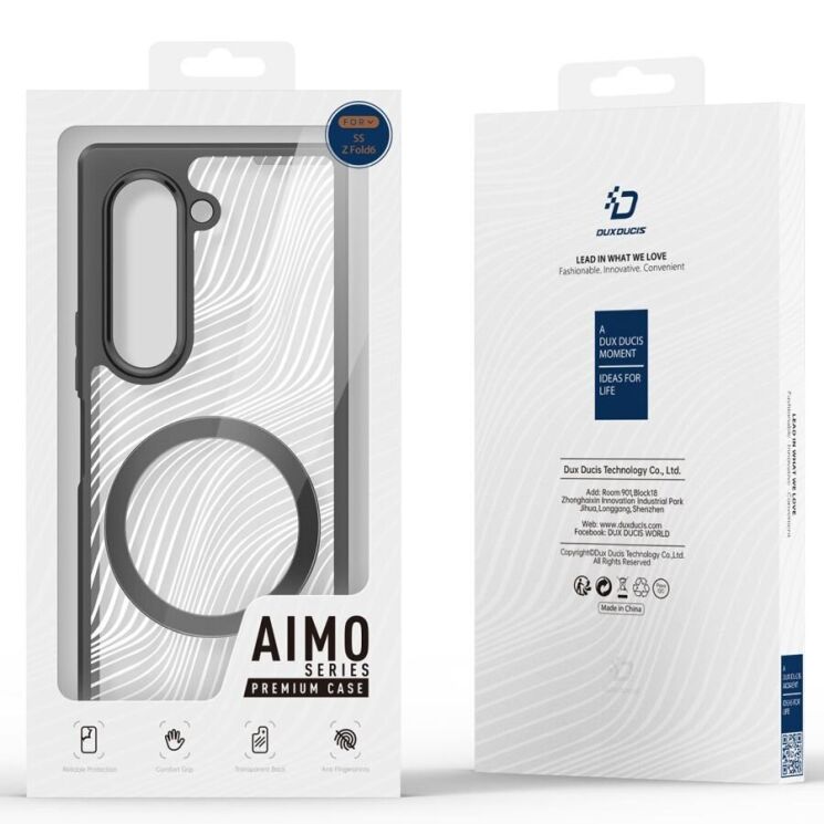 Захисний чохол DUX DUCIS Aimo Series Magnetic для Samsung Galaxy Fold 6 - Black: фото 14 з 14