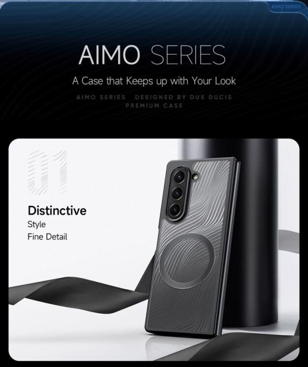 Захисний чохол DUX DUCIS Aimo Series Magnetic для Samsung Galaxy Fold 6 - Black: фото 11 з 14