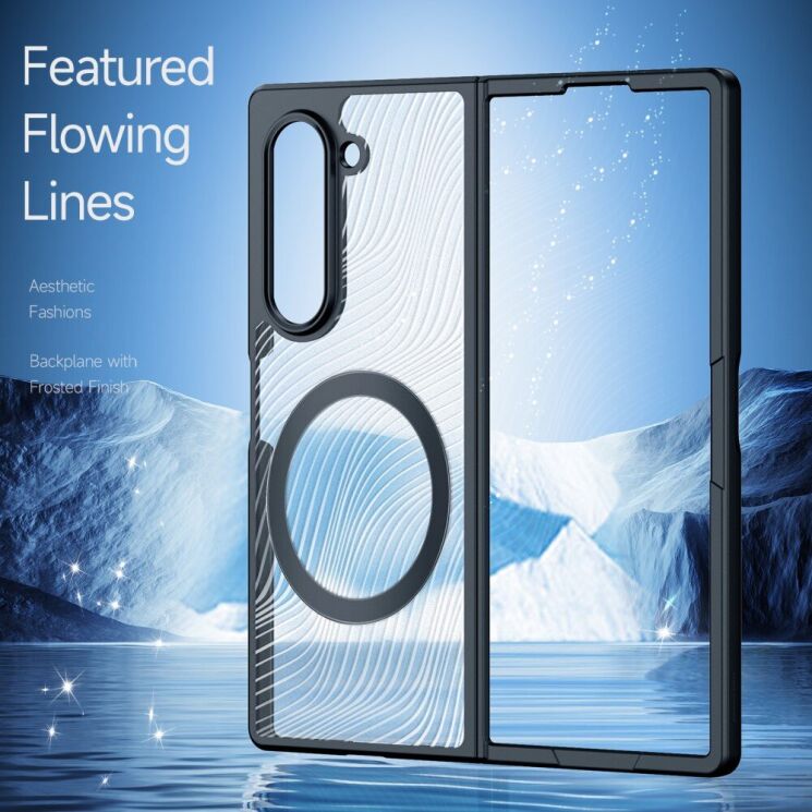 Захисний чохол DUX DUCIS Aimo Series Magnetic для Samsung Galaxy Fold 6 - Black: фото 6 з 14
