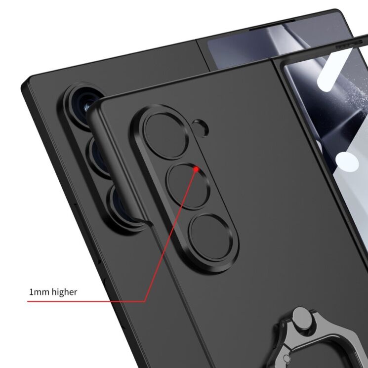 Защитный чехол GKK Ring Shell для Samsung Galaxy Fold 6 - Grey: фото 3 из 8