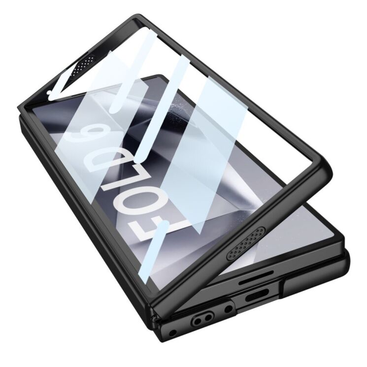 Защитный чехол GKK Ring Shell для Samsung Galaxy Fold 6 - Grey: фото 2 из 8