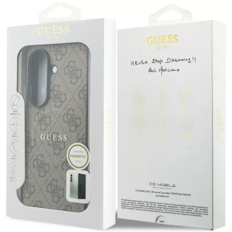 Захисний чохол Guess 4G Classic MagSafe для Samsung Galaxy Fold 8 Ultra (GUHMZFD8P4MSEGCW) - Brown: фото 7 з 7