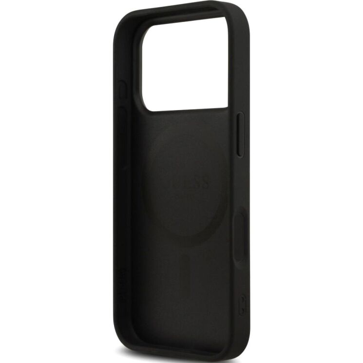 Захисний чохол Guess 4G Printed Stripes MagSafe для iPhone 17 Pro (GUHMP17LP4RPSK) - Black (403262B) Захисний чохол Guess 4G Printed Stripes MagSafe для iPhone 17 Pro (GUHMP17LP4RPSK) - Black: фото 7 з 9