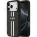 Захисний чохол Guess 4G Printed Stripes MagSafe для iPhone 17 Pro (GUHMP17LP4RPSK) - Black (403262B). Фото 1 з 9