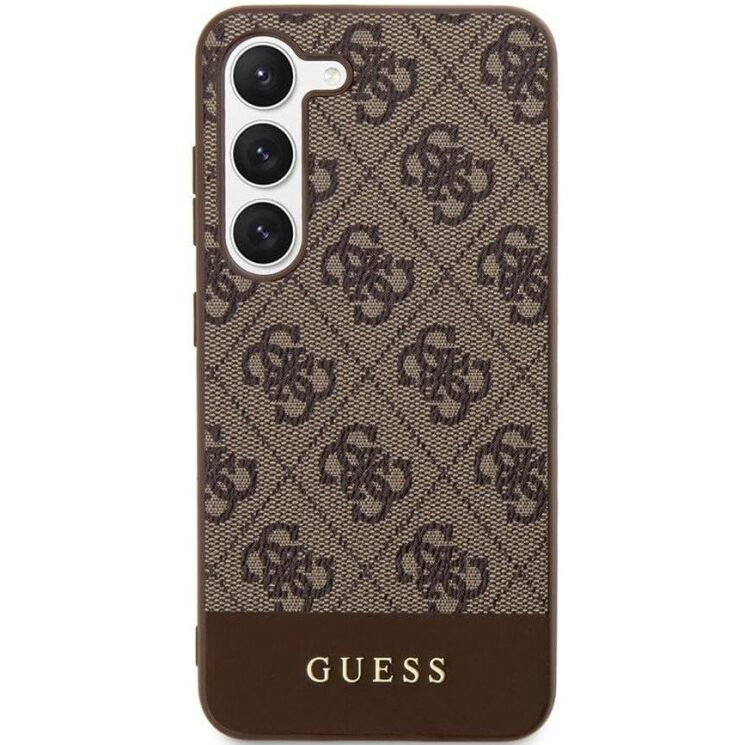 Защитный чехол Guess Stripe Collection для Samsung Galaxy S24 Plus (S926) - Brown: фото 4 из 8