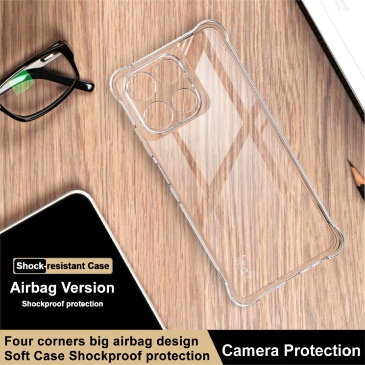 Захисний чохол IMAK Airbag MAX Case для Motorola Moto G56 - Matte Black: фото 9 з 9