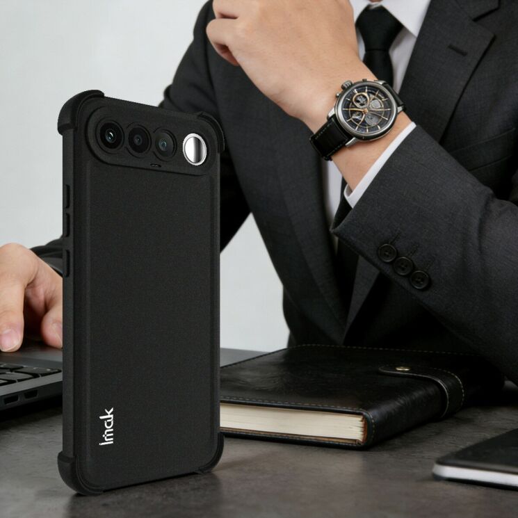 Захисний чохол IMAK Airbag Sand Case для Realme 16 - Black: фото 8 з 9