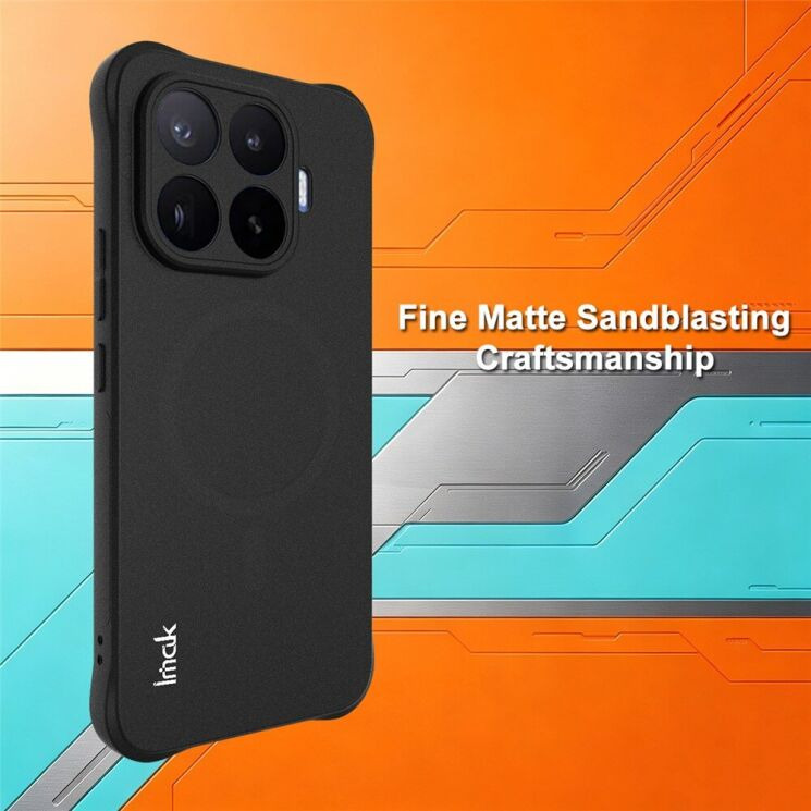Защитный чехол IMAK Airbag Sand Case with MagSafe для Xiaomi 17T Pro - Matte Black: фото 4 из 12