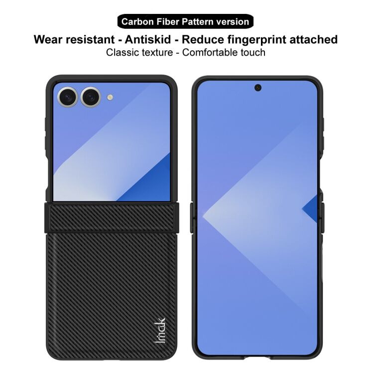 Захисний чохол IMAK Carbon Case (FF) для Samsung Galaxy Flip 7 - Black: фото 6 з 8