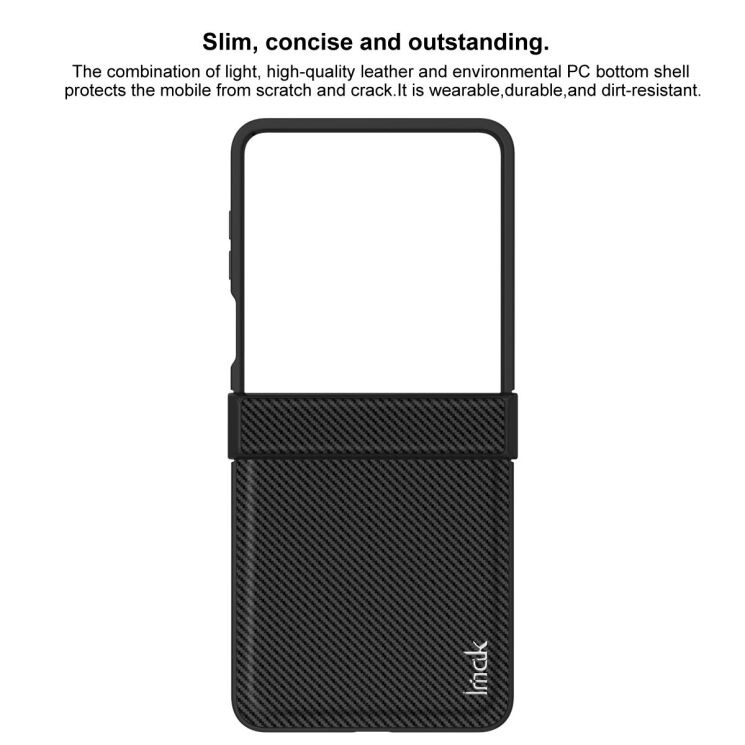Захисний чохол IMAK Carbon Case (FF) для Samsung Galaxy Flip 7 - Black: фото 8 з 8
