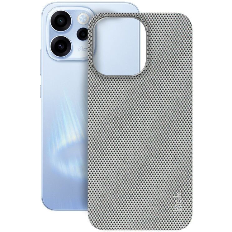 Защитный чехол IMAK Fabric Case для OPPO Reno 15 F - Light Grey: фото 2 из 8