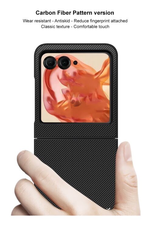 Захисний чохол IMAK Ruiyi Series (FF) для Motorola Razr 50 - Black: фото 8 з 11