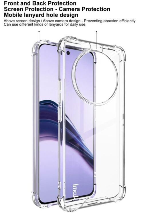Защитный чехол IMAK Space Shield для Realme 13 Pro / 13 Pro Plus - Transparent: фото 7 из 9