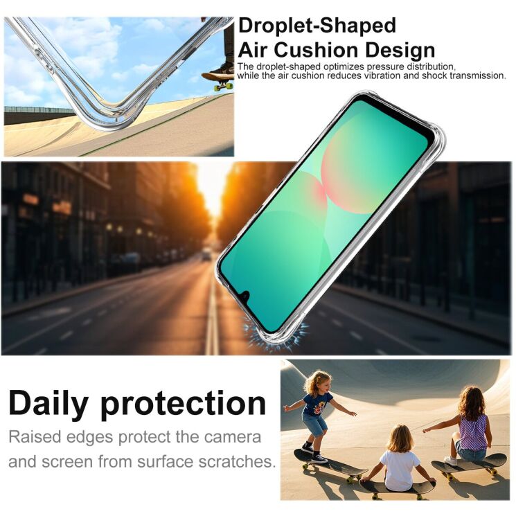 Защитный чехол IMAK Space Shield MagSafe для Samsung Galaxy A26 (A266) - Transparent: фото 8 из 10