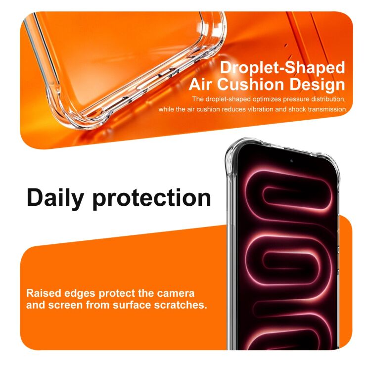 Защитный чехол IMAK Space Shield MagSafe для Xiaomi Poco F9 Pro - Transparent: фото 10 из 12