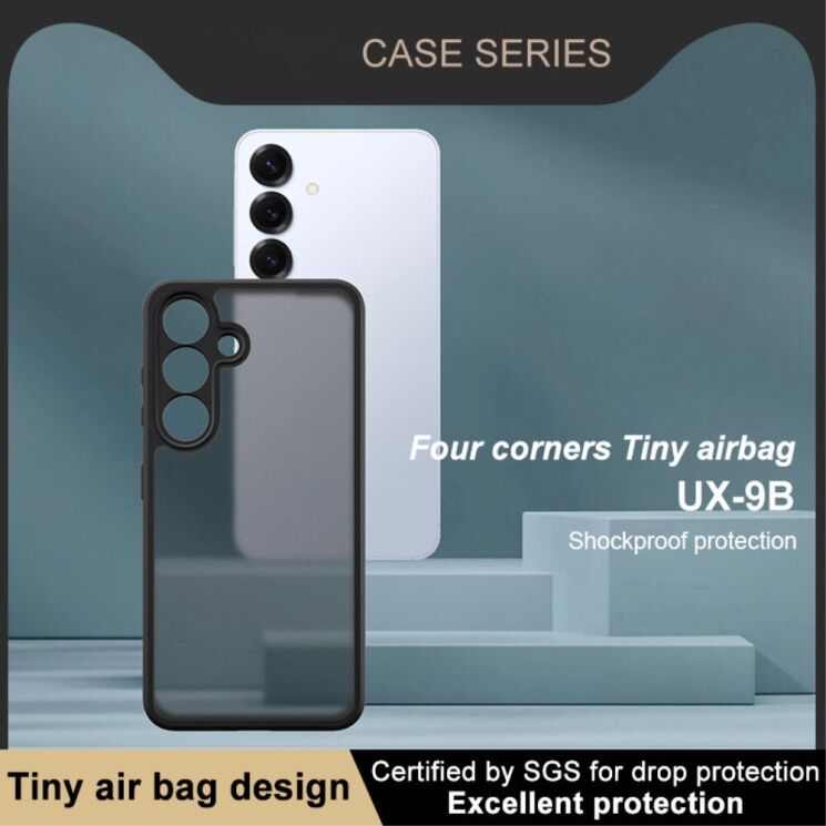 Захисний чохол IMAK UX-9B Series для Samsung Galaxy S25 (S931) - Black: фото 6 з 11