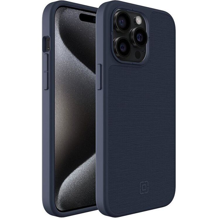 Захисний чохол Incipio Cru. MagSafe для Apple iPhone 15 Pro Max - Navy Canvas: фото 2 з 5