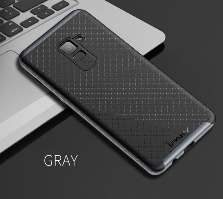Захисний чохол IPAKY Hybrid для Samsung Galaxy A8+ (A730) - Grey: фото 2 з 7
