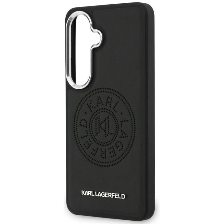 Защитный чехол Karl Lagerfeld Perforated KL MagSafe для Samsung Galaxy S26 (S942) KLHMS26SPSKRPMK - Black: фото 6 из 8