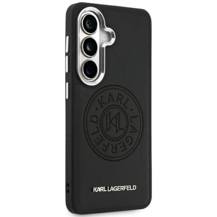 Защитный чехол Karl Lagerfeld Perforated KL MagSafe для Samsung Galaxy S26 (S942) KLHMS26SPSKRPMK - Black: фото 3 из 8