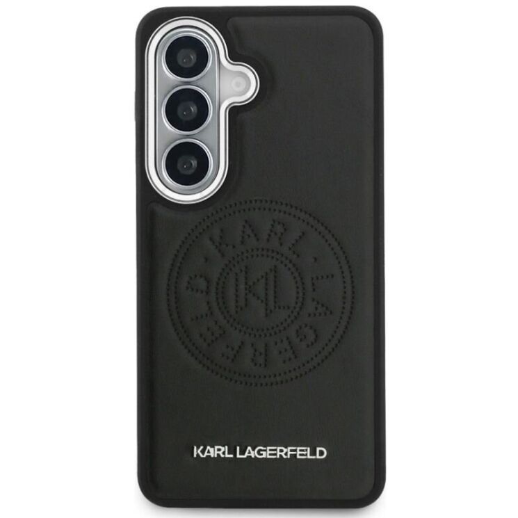 Защитный чехол Karl Lagerfeld Perforated KL MagSafe для Samsung Galaxy S26 (S942) KLHMS26SPSKRPMK - Black: фото 2 из 8
