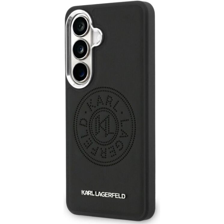 Защитный чехол Karl Lagerfeld Perforated KL MagSafe для Samsung Galaxy S26 (S942) KLHMS26SPSKRPMK - Black: фото 4 из 8