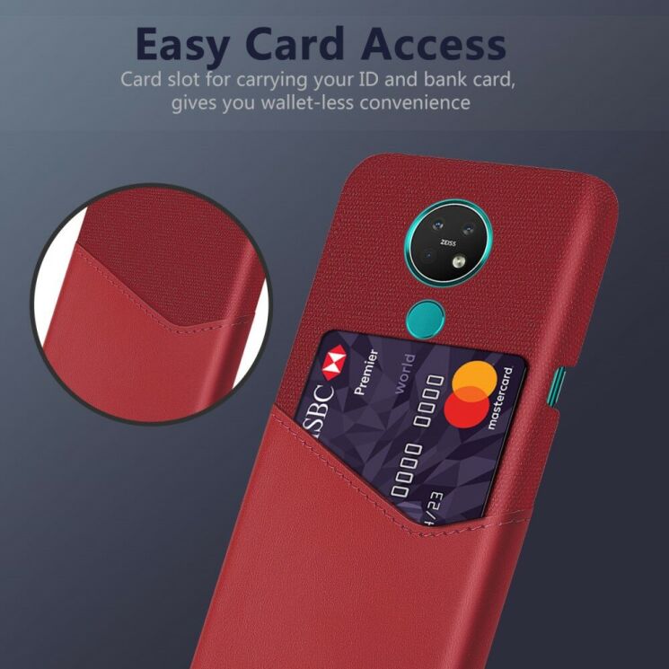 Захисний чохол KSQ Business Pocket для Nokia 7.2 / Nokia 6.2 - Red: фото 4 з 4