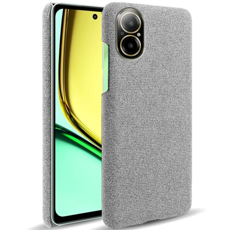Защитный чехол KSQ Cloth Style для Realme C67 - Light Grey: фото 1 из 5